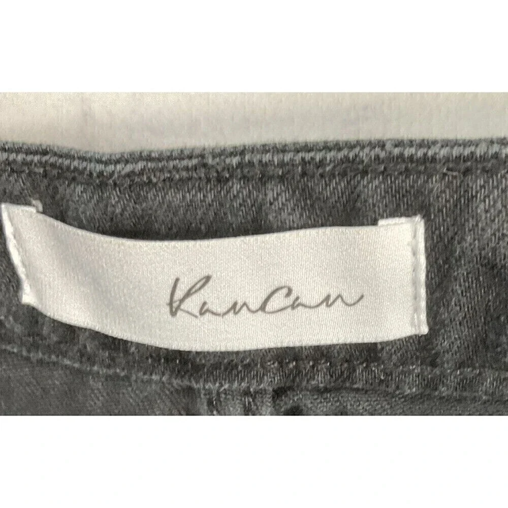 KanCan Womens Black Distressed Cutoff Shorts Cotton Pockets Size S T2